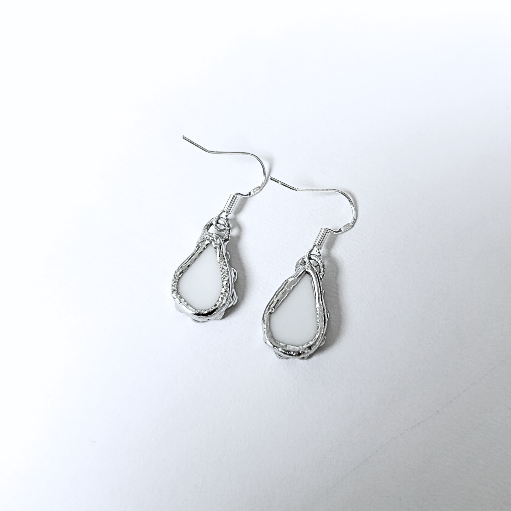 Porcelánové růžové náušnice